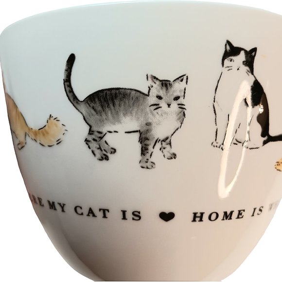 Cat Mug  "HOME IS WHERE MY CAT IS" Portobello 16 Ounces - Picture 10 of 12